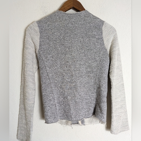 Anthropologie Dolan Gray Zip Knit Fitted Sweater Jacket - Picture 3 of 7